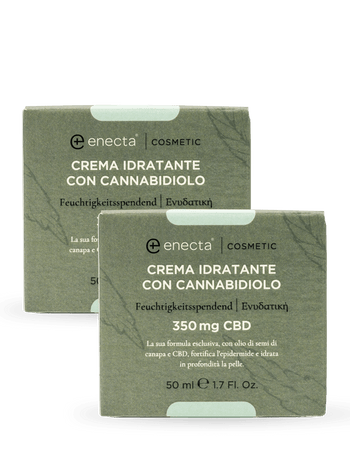 2 pack | Crema idratante con CBD | 50ml - Enecta.it