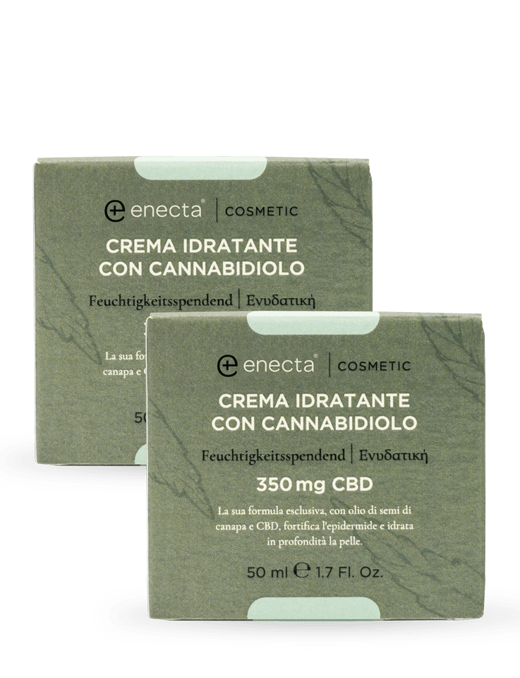 2 pack | Crema idratante con CBD | 50ml - Enecta.it