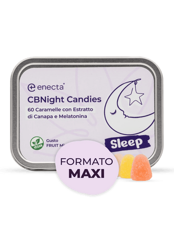 Caramelle per dormire, con CBD, CBN e melatonina - Enecta.it