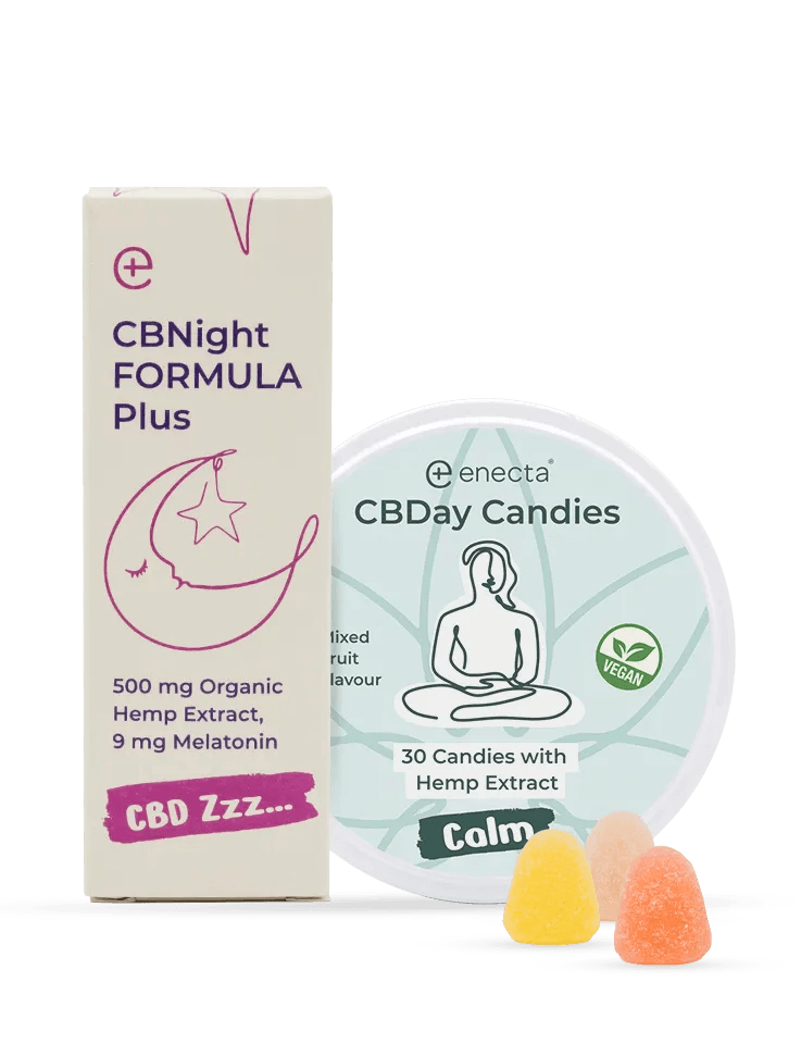 CBNight Plus 30 ml + CBDay Candies 60 gr - Enecta.it
